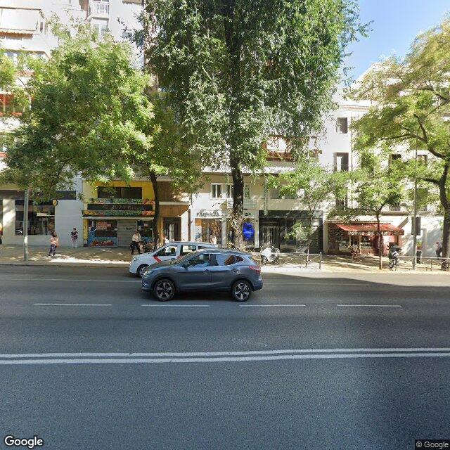 Street view near Alcalá 219 in Madrid