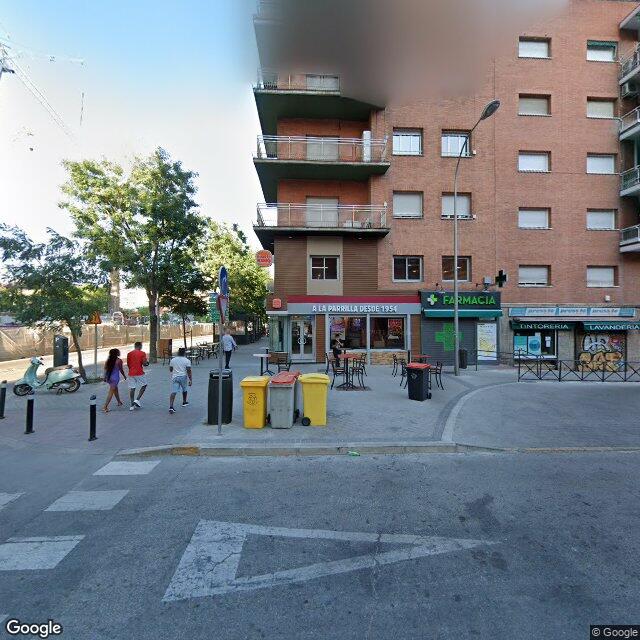 Street view near Burger King in Madrid