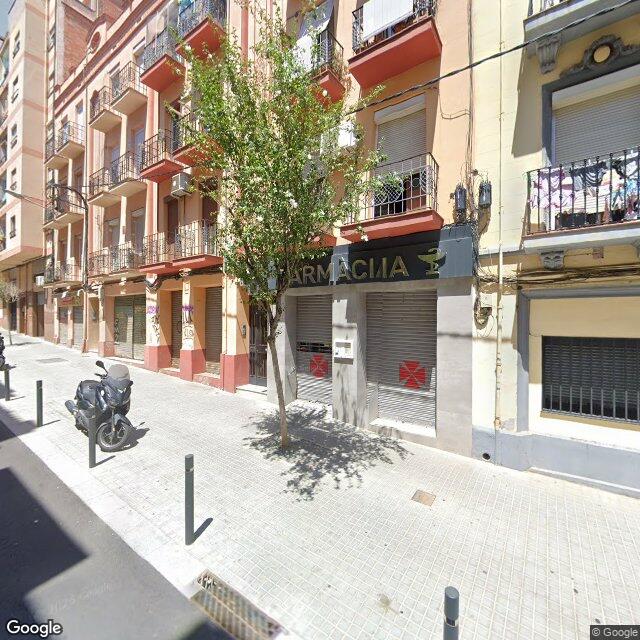 Street view near Farmàcia Álamos López, Pilar in Barcelona