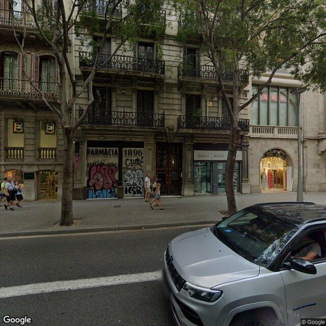 Street view near Farmàcia 1896 in Barcelona