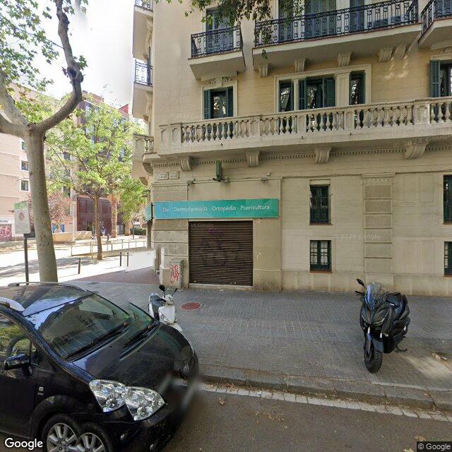 Street view near Farmàcia A. Pujadas in Barcelona