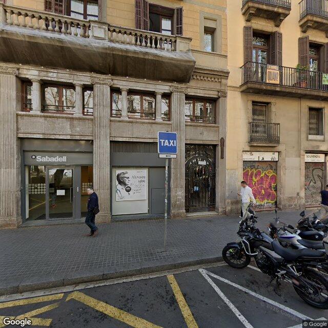Street view near Farmàcia Aguilar Peyra, M. Victòria in Barcelona