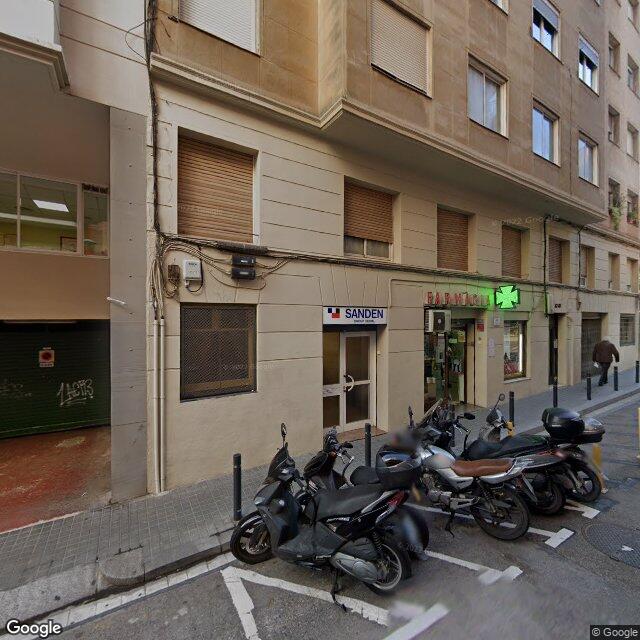 Street view near Farmàcia Albert Marqués in Barcelona