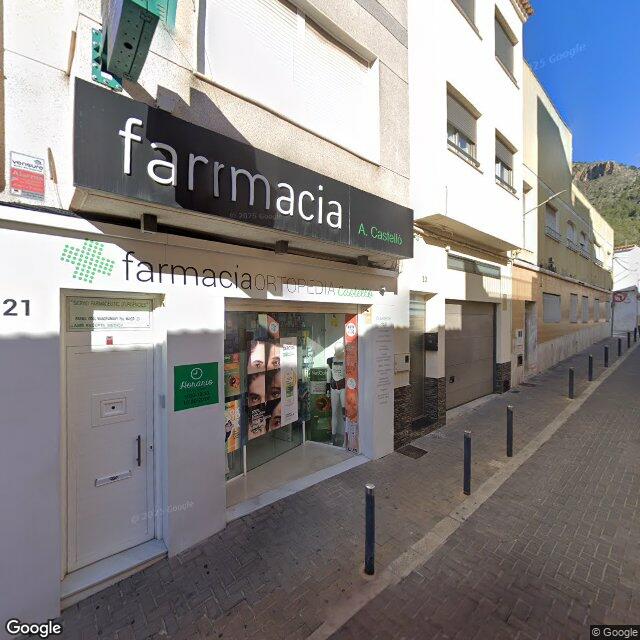 Street view near Farmàcia Alfredo Castelló C.B. in Spain