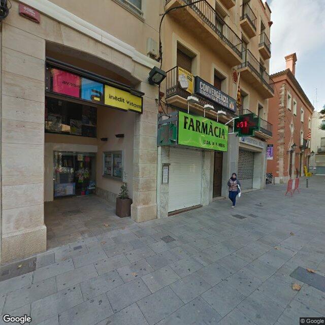 Street view near Farmàcia Angeles Miquel Alonso in Valls (tarragona)