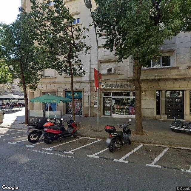 Street view near Farmàcia Anna M. Àlvarez Candau in Barcelona