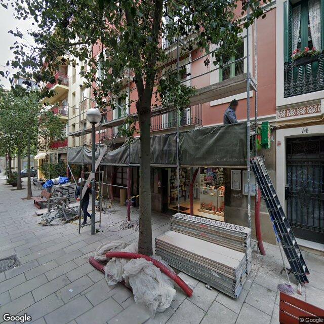 Street view near Farmàcia Anna Orobitg Blanch in Barcelona