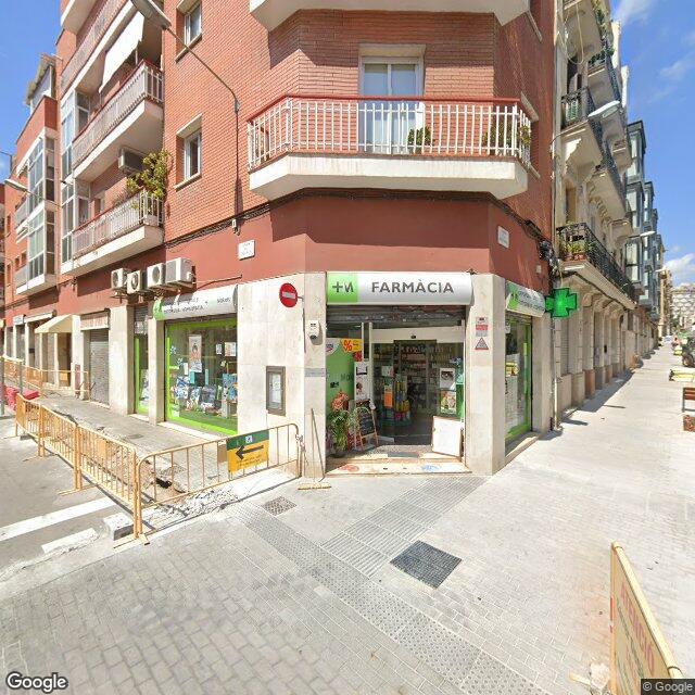 Street view near Farmàcia Aparisi Serrano, Joan F. in Barcelona