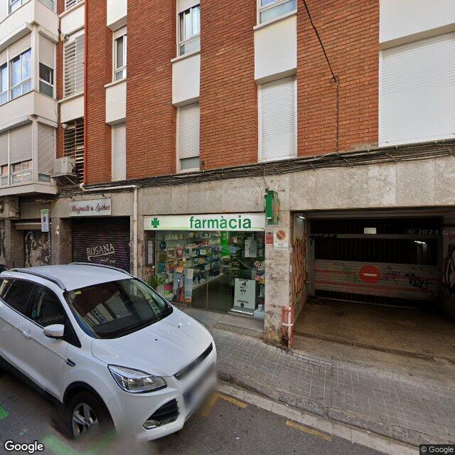 Street view near Farmàcia Aranda Guerra, M. Dolores in Barcelona