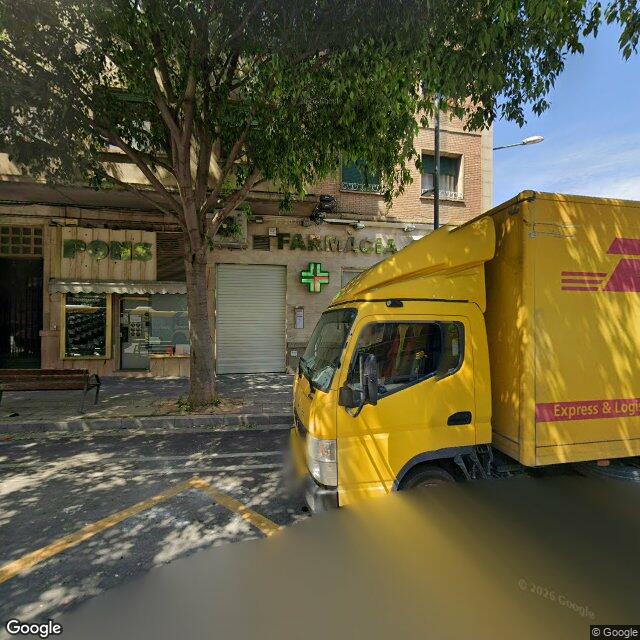 Street view near Farmàcia Badia Clavera, Merce in Lérida