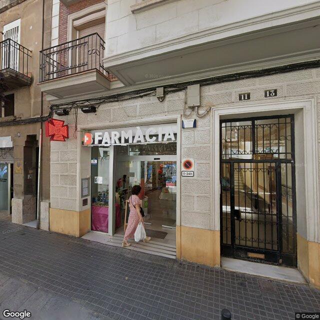 Street view near Farmàcia Bassegoda in Barcelona