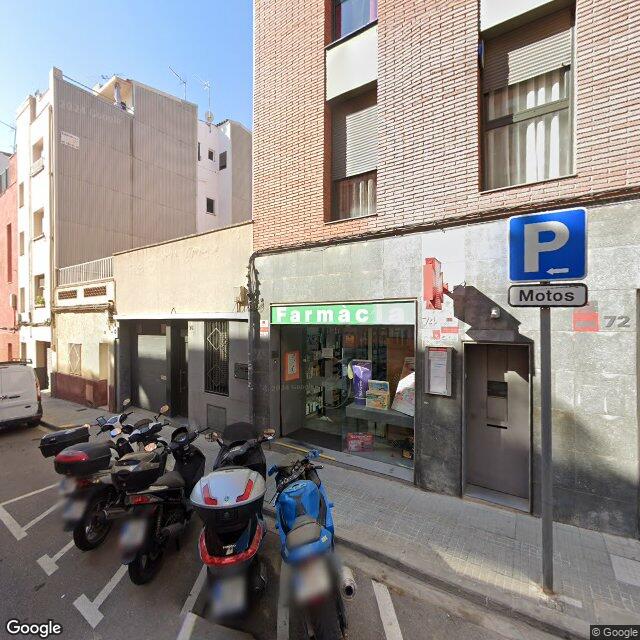 Street view near Farmàcia Bausili Morenza, Juan Bosco in Barcelona
