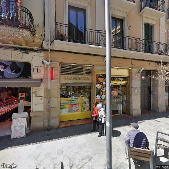 Street view near Farmàcia Boada in Barcelona