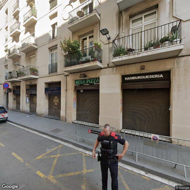 Street view near Farmàcia Bombardo Vial, Miquel in Barcelona