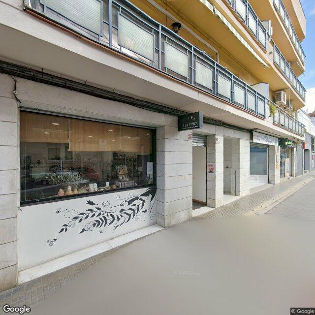 Street view near Farmàcia Brualla Espurt, M. Josep in Barcelona
