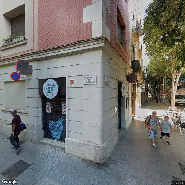 Street view near Farmàcia Buscató in Barcelona