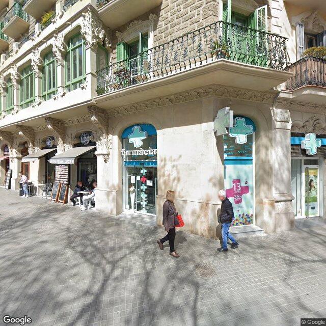 Street view near Farmàcia Calàbria in Barcelona