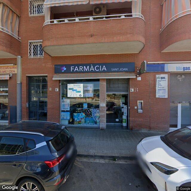 Street view near Farmàcia Carreras, M. Carme - Quintilla Patiño in Barcelona
