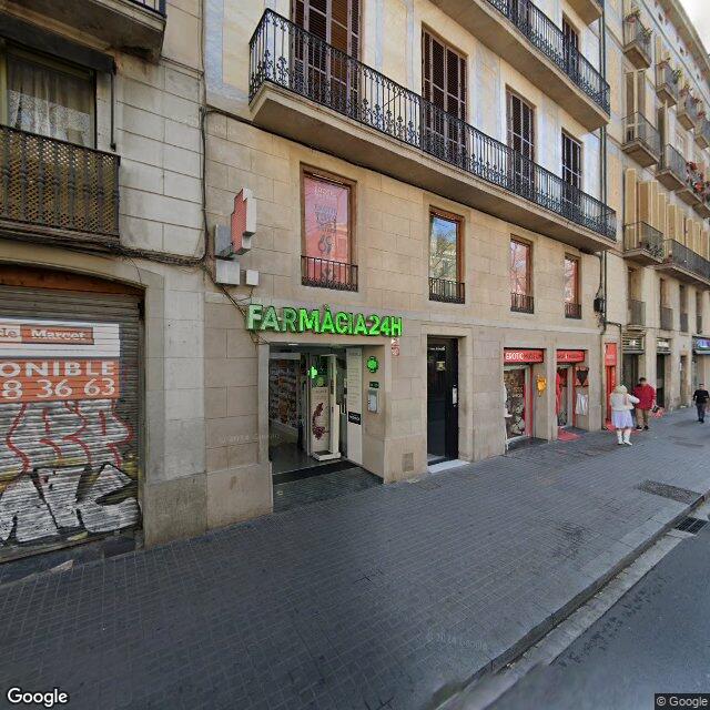 Street view near Farmàcia Clapés Antoja, Josep in Barcelona