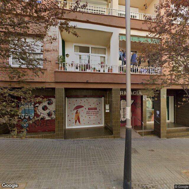 Street view near Farmàcia Codina Bartis, Mireia in Barcelona