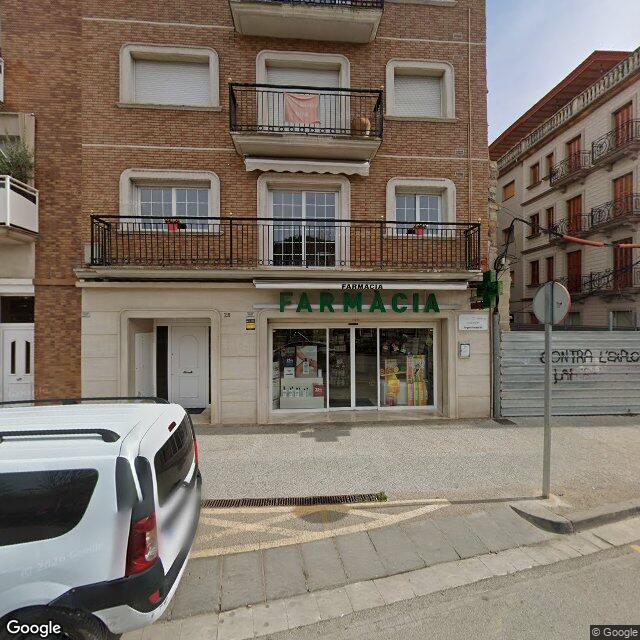 Street view near Farmàcia Collado in Barcelona