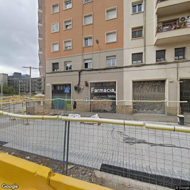 Street view near Farmàcia Comas Anye, M. Àngels in Barcelona
