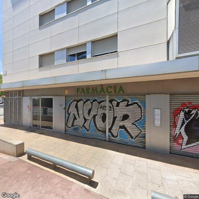 Street view near Farmàcia Corral Serrano, M. Carme in Barcelona