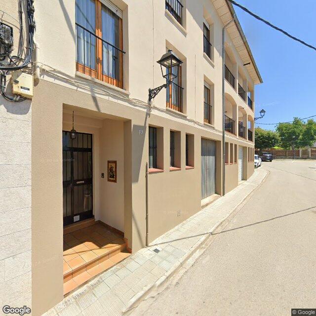 Street view near Farmàcia De La Vila in Barcelona