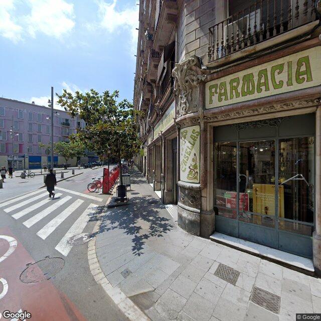 Street view near Farmàcia Del Carmen in Barcelona