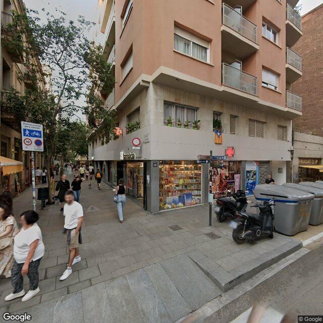 Street view near Farmàcia Del Diamant in Barcelona