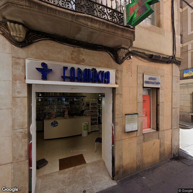 Street view near Farmàcia Domènech Pérez, Antoni in Barcelona