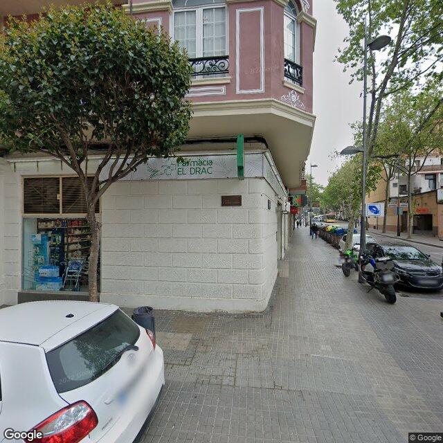 Street view near Farmàcia El Drac in Barcelona