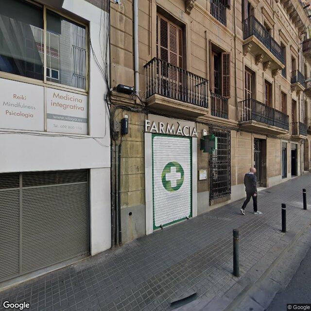 Street view near Farmàcia Escarra Caldes, Enric in Barcelona