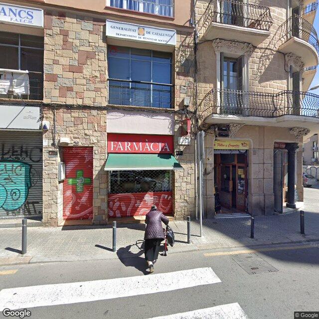Street view near Farmàcia Escola Marco, Maria Àngels in Barcelona
