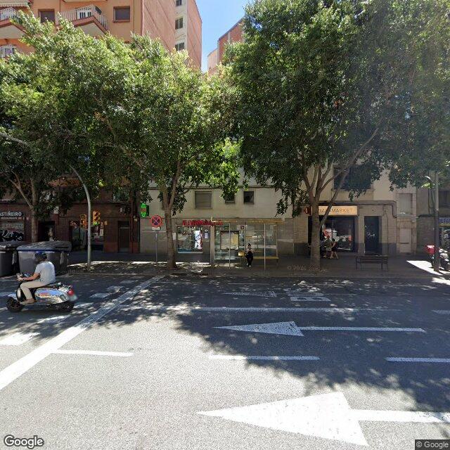 Street view near Farmàcia F. Xavier Miquel Carbó in Barcelona