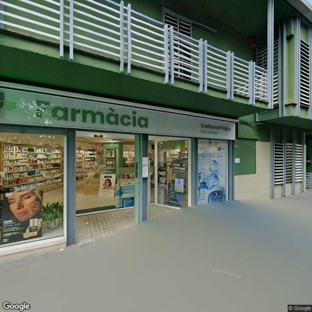 Street view near Farmàcia Fajas Fanés, M. Antònia in Barcelona