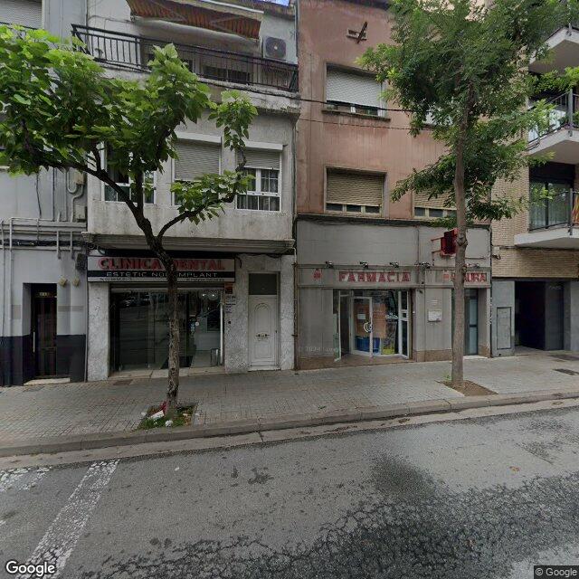 Street view near Farmàcia Faura Monguió in Barcelona