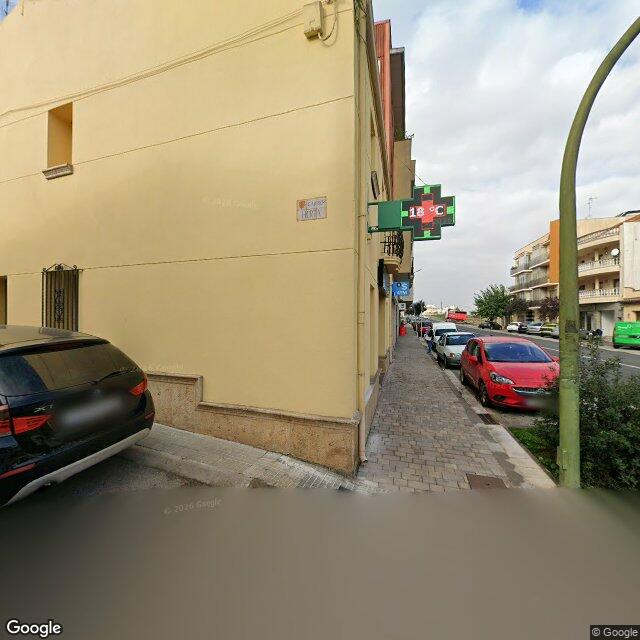 Street view near Farmàcia Font Garriga, Xavier in Barcelona