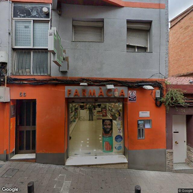 Street view near Farmàcia Gómez Ortíz, Santiago in Spain