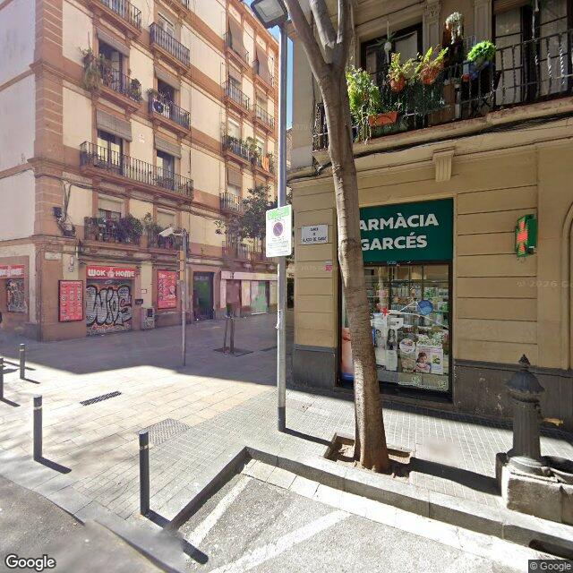 Street view near Farmàcia Garcés Bometón, Sonia in Barcelona