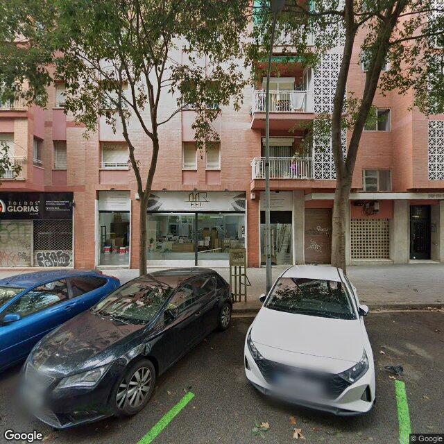 Street view near Farmàcia García Llorente, M. Pilar in Barcelona
