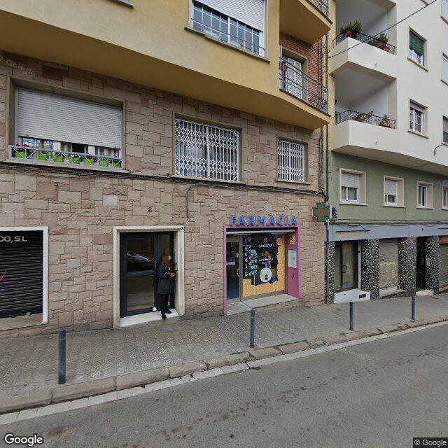 Street view near Farmàcia Giner Mongort in Barcelona