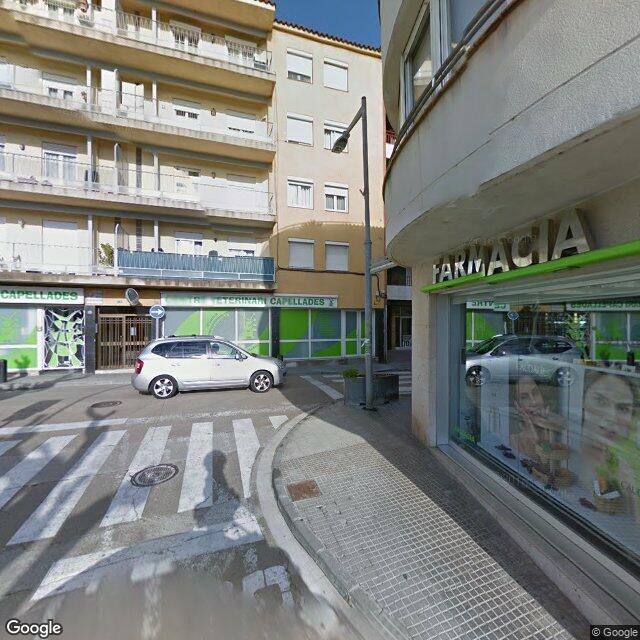 Street view near Farmàcia Granero Campi, M. Teresa in Barcelona