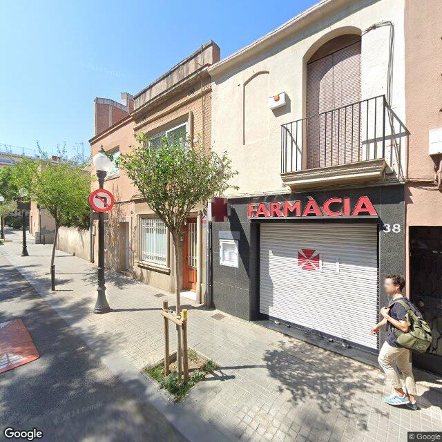 Street view near Farmàcia Guerrero Pozo, M. Carme in Barcelona