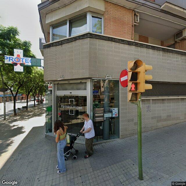 Street view near Farmàcia Huguet in Barcelona