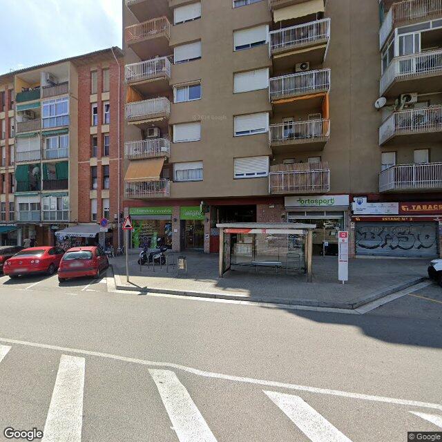Street view near Farmàcia Isern García, M. Alegria in Barcelona