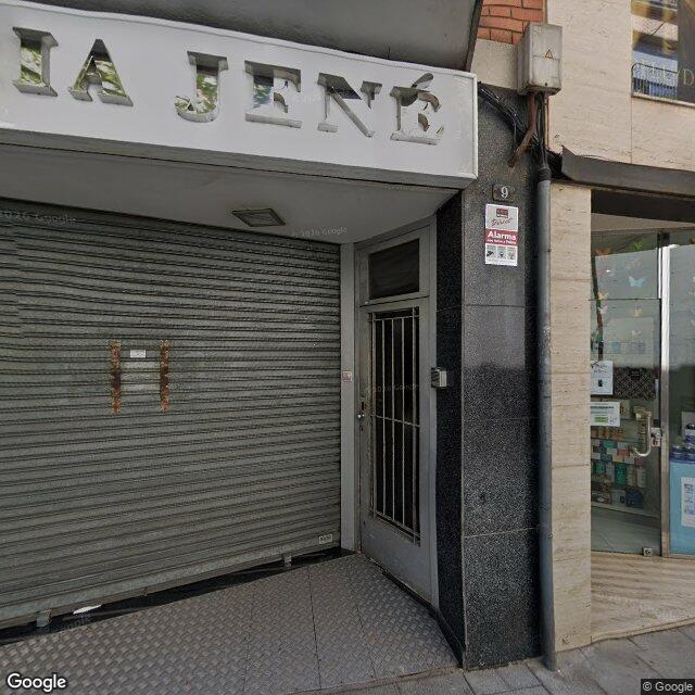 Street view near Farmàcia Jene in Barcelona