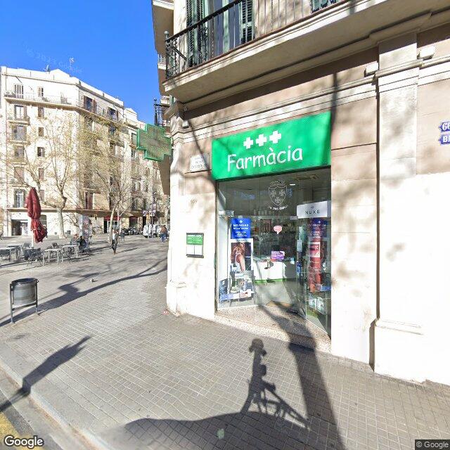 Street view near Farmàcia Joana Mateu Belles in Barcelona