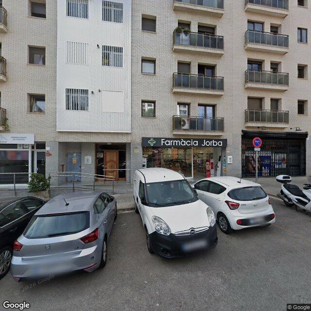 Street view near Farmàcia Jorba in Barcelona
