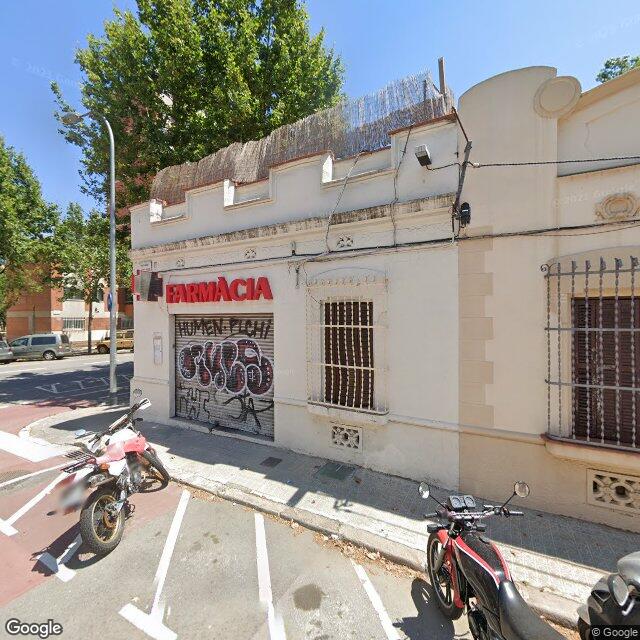 Street view near Farmàcia Jorge Trias Banyeres in Barcelona
